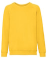 Kinder Sweater Classic Raglan Fruit of the Loom Sunflower